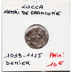 Italie Lucca Henri de Franconie denaro 1039-1125 TB+ pièce de monnaie