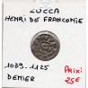 Italie Lucca Henri de Franconie denaro 1039-1125 TB+ pièce de monnaie