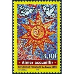 Timbre Yvert France No 3255 Aimer et accueillir