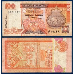 Sri Lanka Pick N°105A, Billet de banque de 100 Rupees 1.7.1992