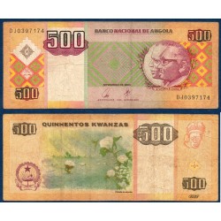 Angola Pick N°149a, Billet de banque de 500 Kwanzas 2003