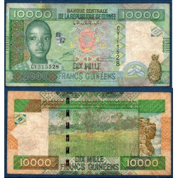 Guinée Pick N°42b, Billet de banque de 10000 Francs 2008