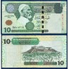 Libye P.70a, TTB, Billet de 10 dinars 2009 Vert