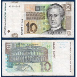 Croatie Pick N°38b, TTB Billet de banque de 10 Kuna 2012