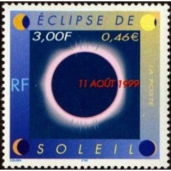 Timbre Yvert France No 3261 Eclipse du soleil