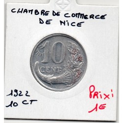 10 centimes Nice de la chambre de commerce 1922 pièce de monnaie