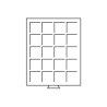 Médaillier 20 compartiments carrés jusqu'à 48 mm Ø