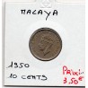 Malaya 10 cents 1950 Sup-, KM 8 pièce de monnaie