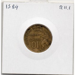 10 francs Coq Guiraud 1954 etat B, France pièce de monnaie