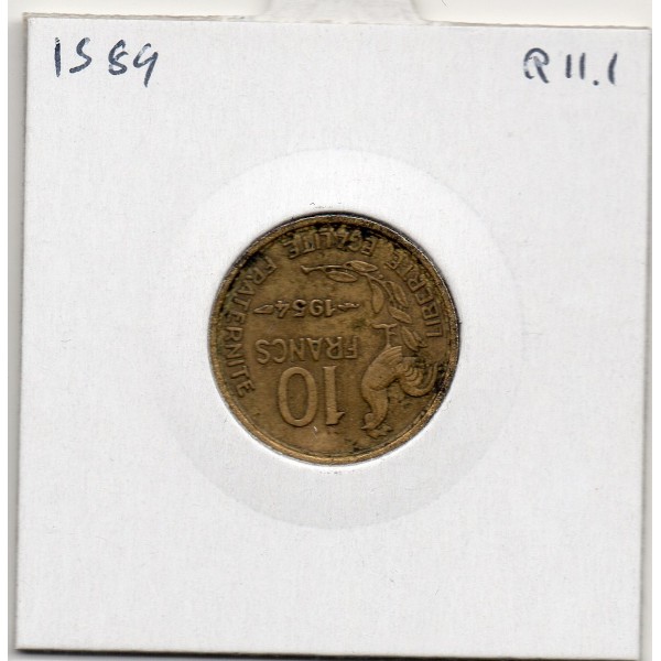 10 francs Coq Guiraud 1954 etat B, France pièce de monnaie