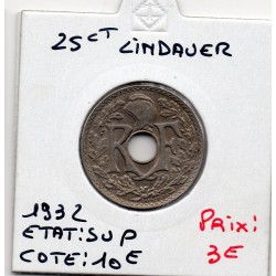 25 centimes Lindauer 1932 Sup, France pièce de monnaie