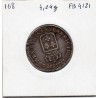 1/6 Ecu de France 1721 C Caen Louis XV Flan reformé pièce de monnaie royale
