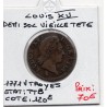 Demi Sol a la vieille tête 1771 V Troyes Louis XV pièce de monnaie royale