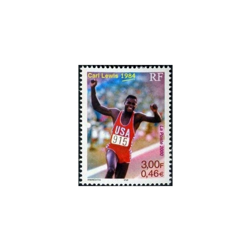 Timbre Yvert France No 3313 Carl Lewis