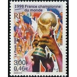 Timbre Yvert France No 3314 la France championne du monde de foot