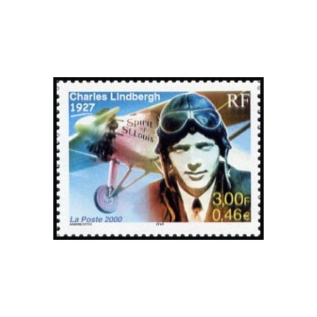 Timbre Yvert France No 3316 Charles Lindbergh