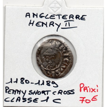 Angleterre Henri II 1 penny 1180-1189 Sup pièce de monnaie
