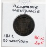 Westphalie Jérome Napoléon 20 centimes 1812 C TTB KM 97 pièce de monnaie