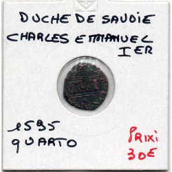 Duché de Savoie, Charles Emmanuel 1er (1595) quart de sol
