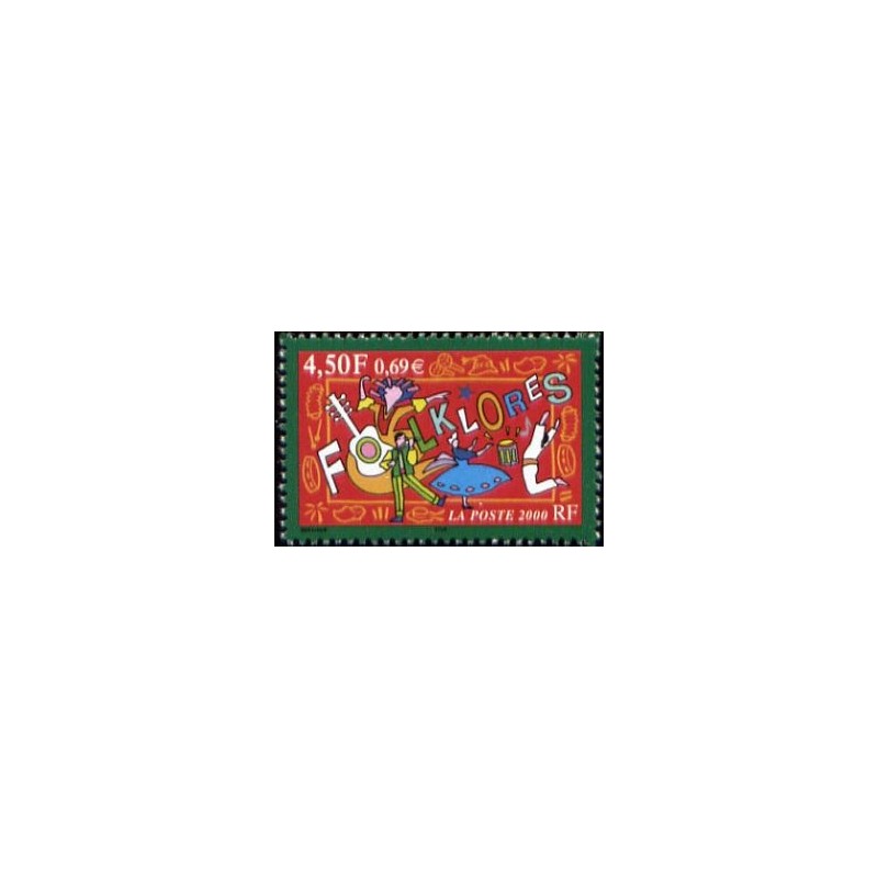 Timbre Yvert France No 3339 Folklores