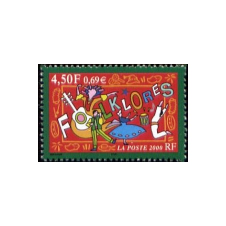 Timbre Yvert France No 3339 Folklores