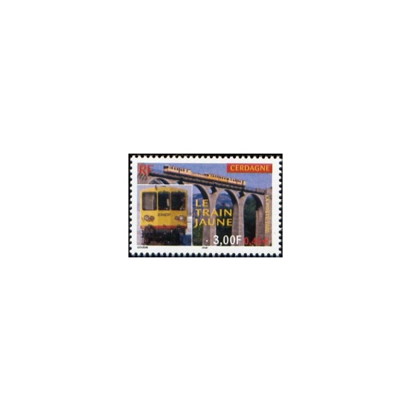 Timbre Yvert France No 3338 Train jaune de Cerdagne