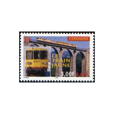 Timbre Yvert France No 3338 Train jaune de Cerdagne