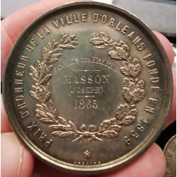 Medaille ville d'Orleans, Prix d'honneur, Ecole des frères, 1863, Desaide