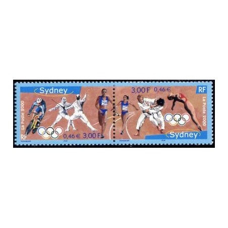 Timbre Yvert France No 3340A Paire des Jeux olympiques de Sydney