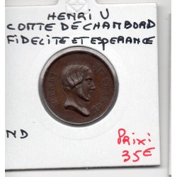 Medaille Henri V comte de Chambord Fides Spes ND