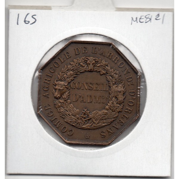 Medaille Olivier de Serres Orleans, Dubois 1825 sans poincon