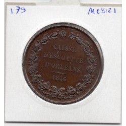 Medaille Caisse escompte d'Orleans 1856 Borrel poincon Abeille