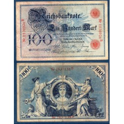 Allemagne Pick N°20a, Billet de banque de 100 Mark 1898