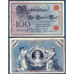 Allemagne Pick N°33b, Billet de banque de 100 Mark 1908