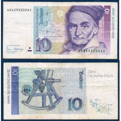 Allemagne RFA Pick N°38a, Billet de banque de 10  Mark 1989