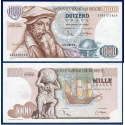 Belgique Pick N°136b, Sup Billet de banque de 1000 Francs Belge 8.8.1975
