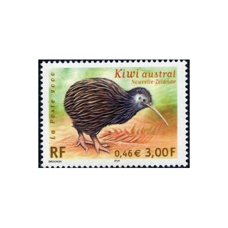 Timbre Yvert France No 3360 Kiwi austral, faune en voie de disparition