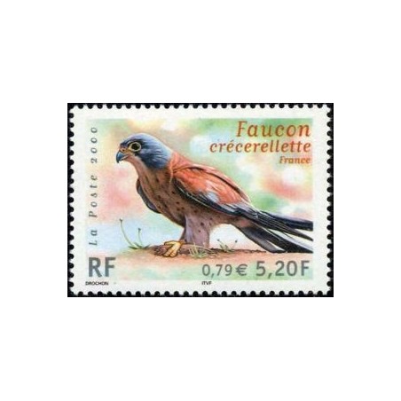 Timbre Yvert France No 3361 Faucon crécerellette, faune en voie de disparition