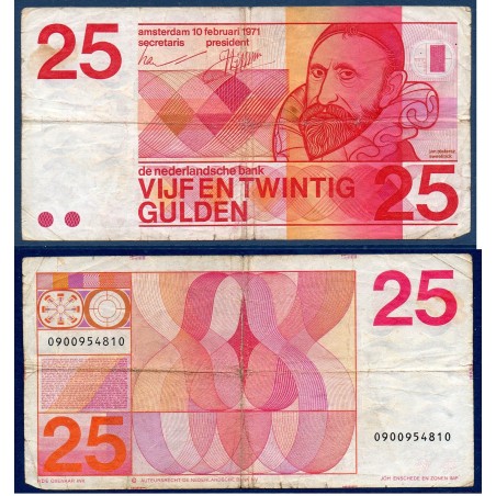 Pays Bas Pick N°92a, Billet de Banque de 25 Gulden 1971