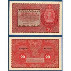 Pologne Pick N°26 Billet de banque de 20 Marek 1919