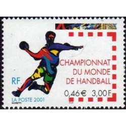 Timbre Yvert France No 3367 Hand ball, championnat du monde à Nantes