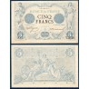 5 Francs noir Sup- 13.3.1873 Billet de la banque de France