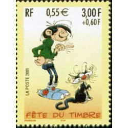 Timbre Yvert France No 3371 Journée du timbre, Gaston Lagaffe issu de carnet
