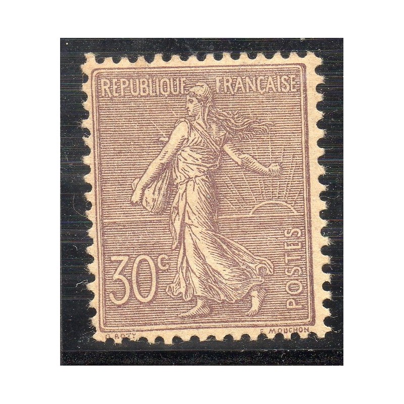 Timbre France Yvert No 133 semeuse lignée 30c lilas neuf **