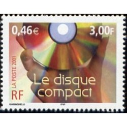 Timbre Yvert France No 3376 Communication, le disque compact