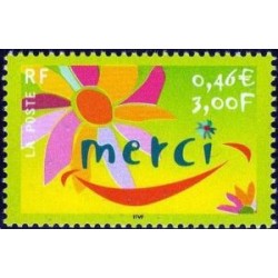 Timbre Yvert France No 3379 Messages, merci