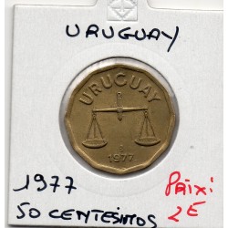 Uruguay 50 Centesimos 1977 Sup, KM 68 pièce de monnaie
