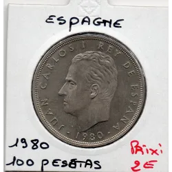 Espagne 100 pesetas 1980 Sup, KM 820 pièce de monnaie