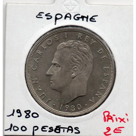 Espagne 100 pesetas 1980 Sup, KM 820 pièce de monnaie