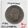 Espagne 100 pesetas 1980 Sup, KM 820 pièce de monnaie